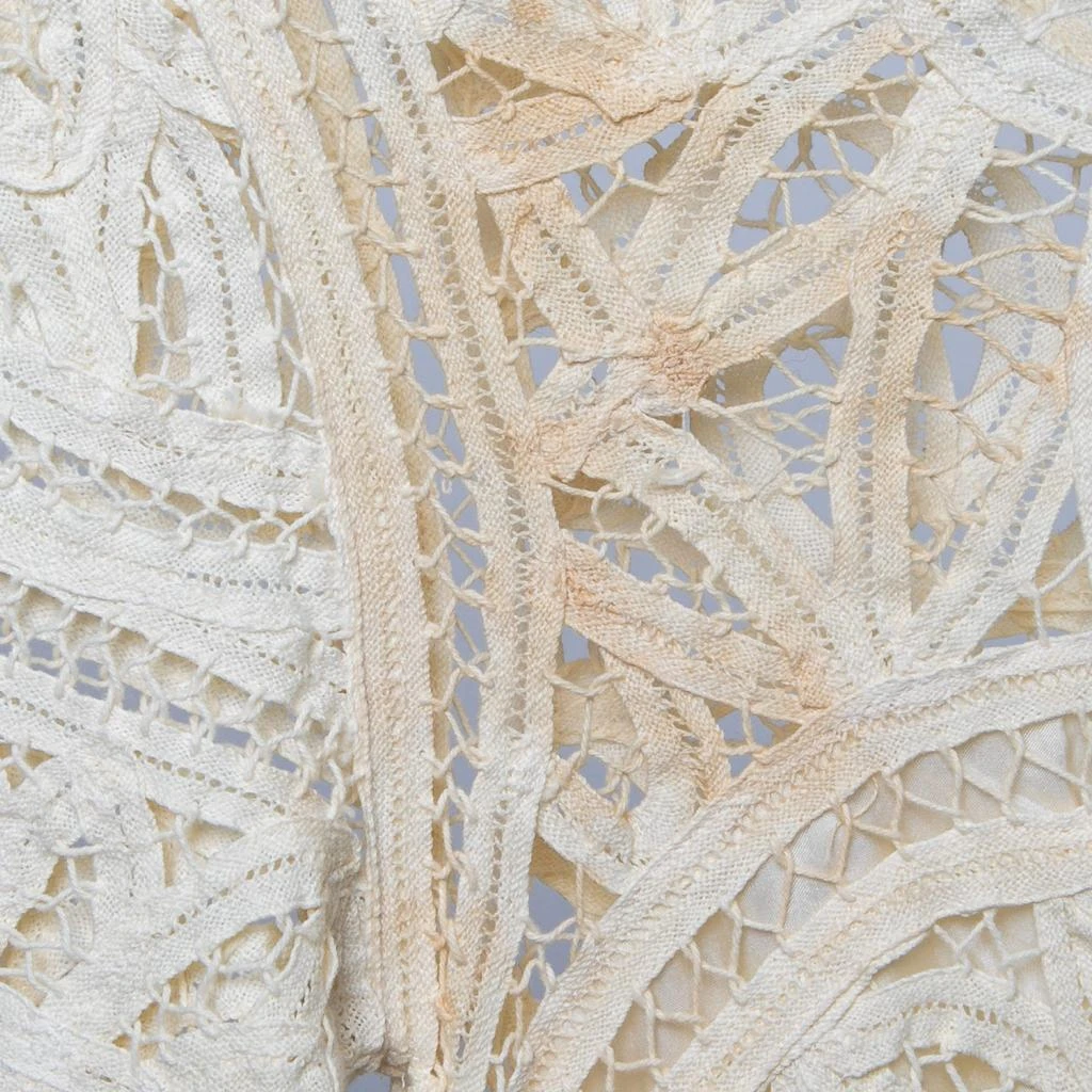 Sea Sea Cream Battenburg Lace Shift Dress XS 4