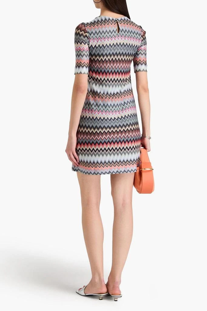 white christmas dresses Missoni Embellished Metallic Crochet-Knit Mini Dress – Runway Catalog main image 0