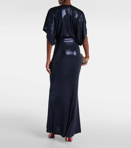 Norma Kamali Obie lamé gown 3