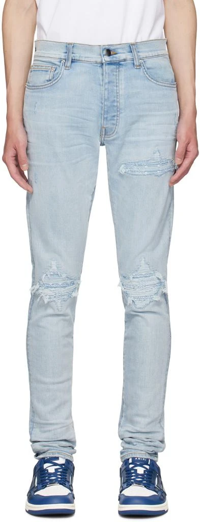 AMIRI Indigo MX1 Bandana Jacquard Jeans 1