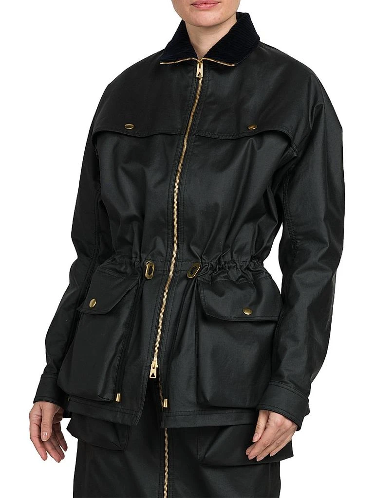 Bottega Veneta Coated Cotton Short Parka Jacket 3