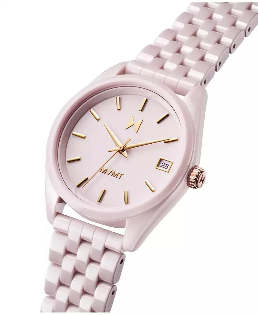 MVMT Women's Rise Boyfriend Blush Ceramic Bracelet Watch 3