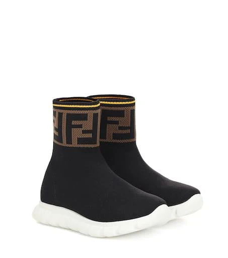 Fendi Kids Jor Boy high-top sock sneakers