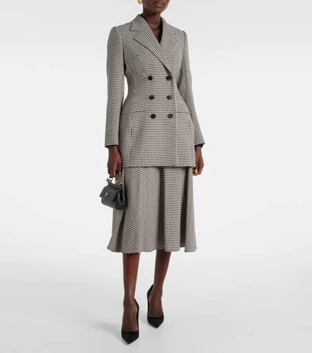 Dolce & Gabbana Houndstooth wool-blend blazer 2