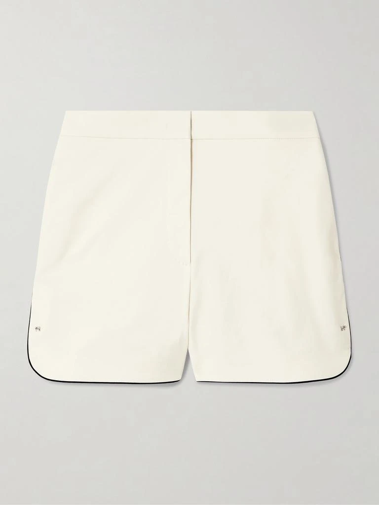 Max Mara Orbita 带缀 饰棉质混纺帆布短裤 1