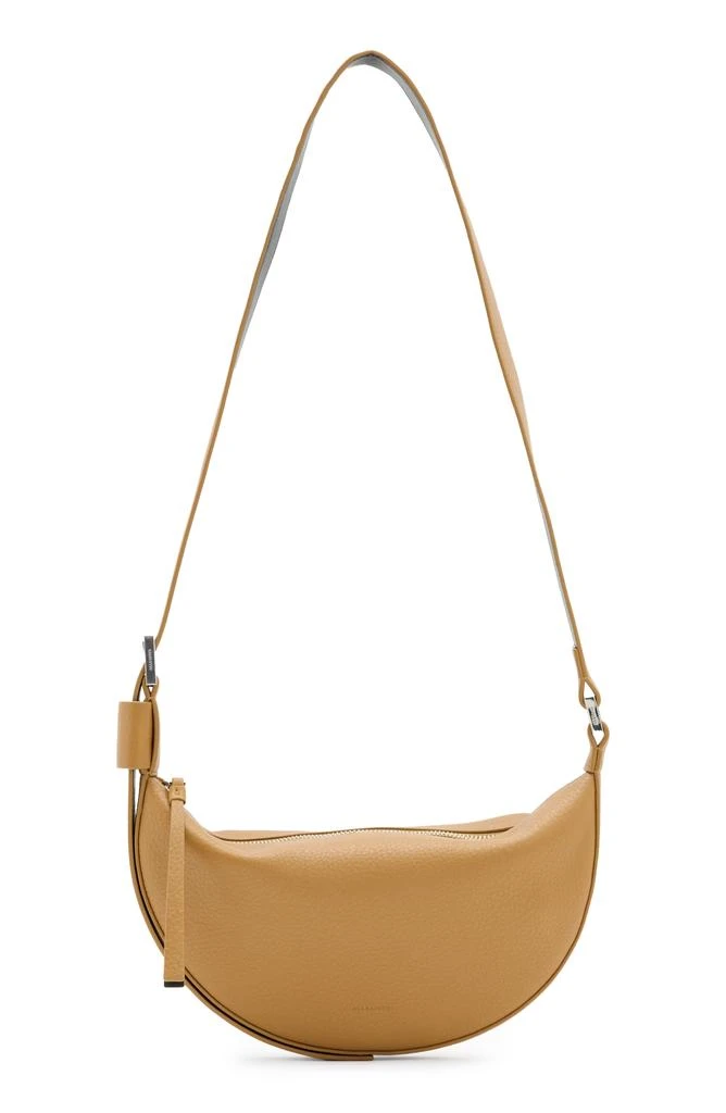ALL SAINTS Half Moon Leather Crossbody Bag 1