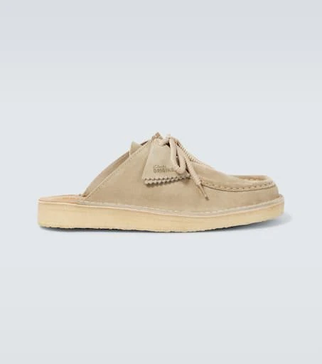 Clarks Desert Nomad suede mules 1