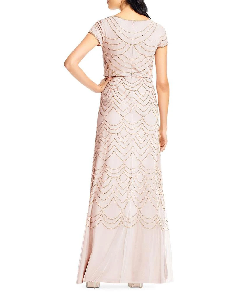 Adrianna Papell Beaded Blouson Gown 2