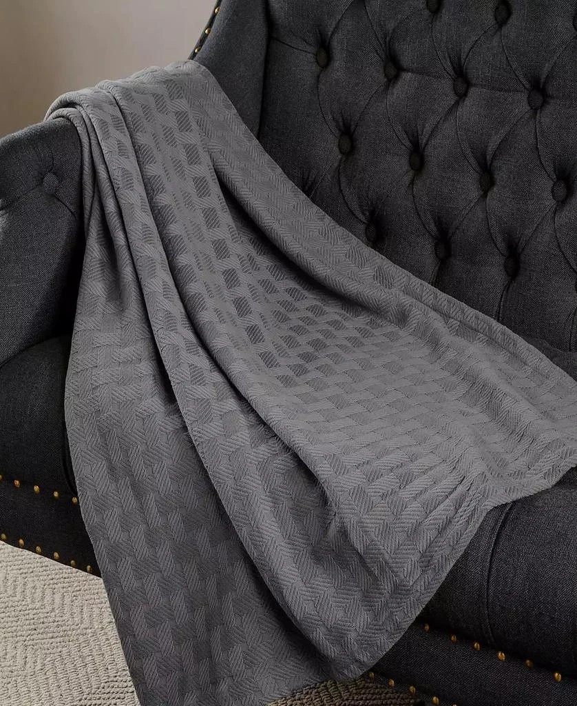 Superior Basket Weave All Season Cotton Blanket 1