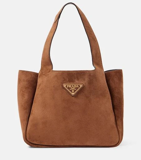 Prada Medium suede shoulder bag 1