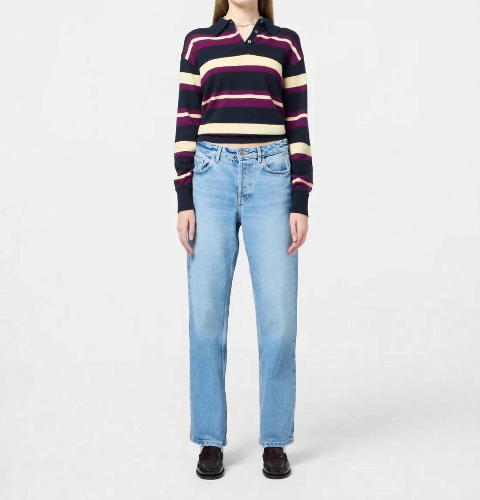 Guest In Residence Guest In Residence - Collegiate Stripe Polo