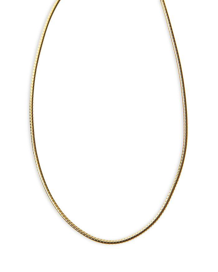 Argento Vivo Tubogas Chain Collar Necklace, 17"-19"