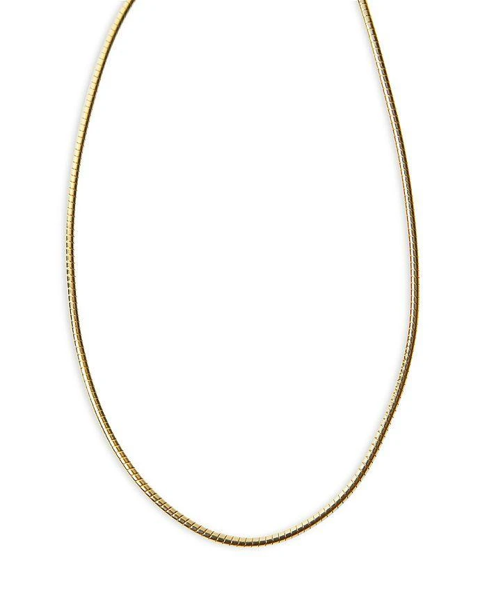 Argento Vivo Tubogas Chain Collar Necklace, 17"-19" 2