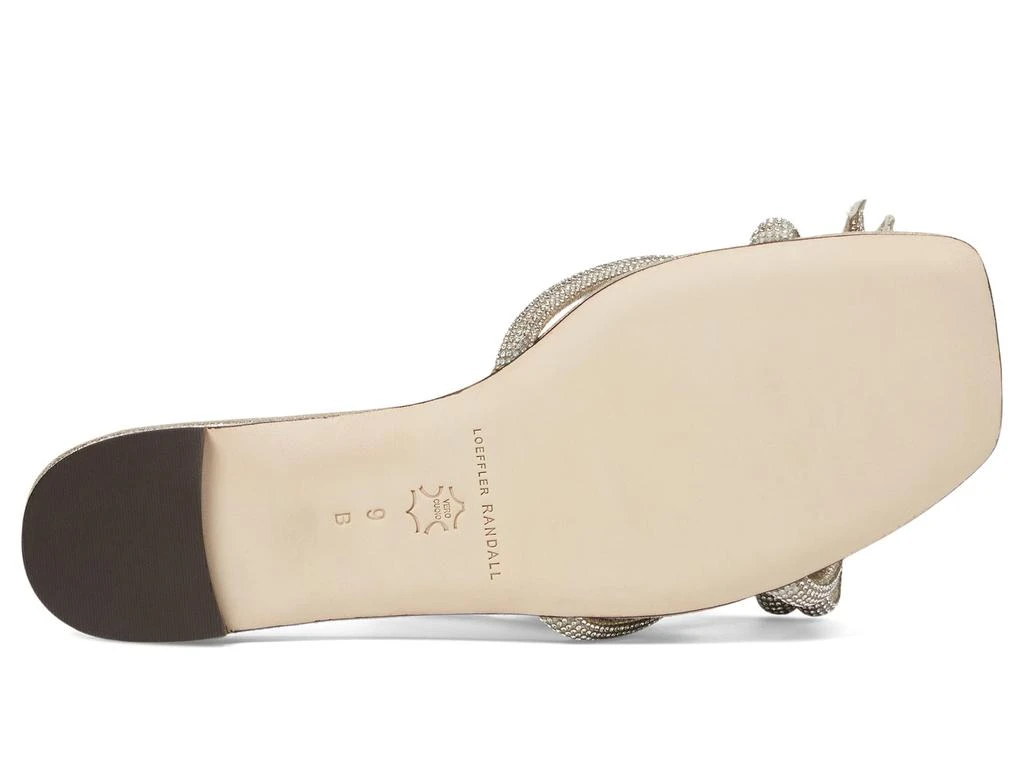 Loeffler Randall Hadley Leather Bow Flat Sandals 3