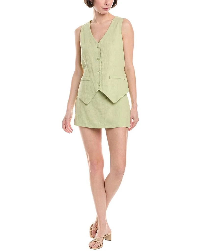 Chatham Skort Linen-Blend Romper  On Sale Now with Up to 71% Off |  Discover Exclusive Deals & Savings at BeyondStyle  Authentic Amanda  Uprichard jumpsuits-rompers|women|clothing with Limited-Time Discounts,  Free Shipping, and