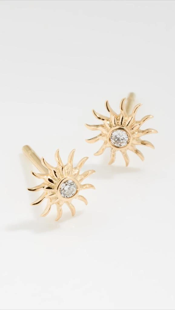 Marlo Laz 14k Sun Studs 3