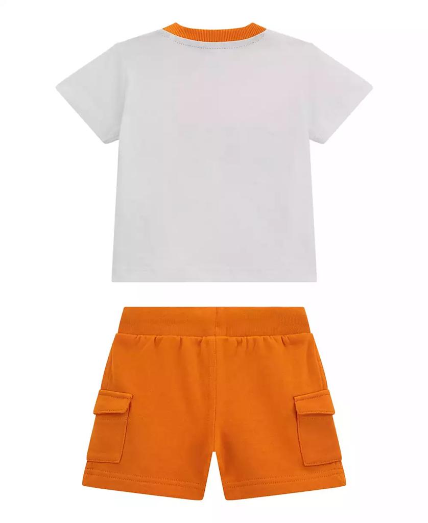 GUESS Baby Boys 2-Piece Short Sleeve T-Shirt and Active Shorts Set