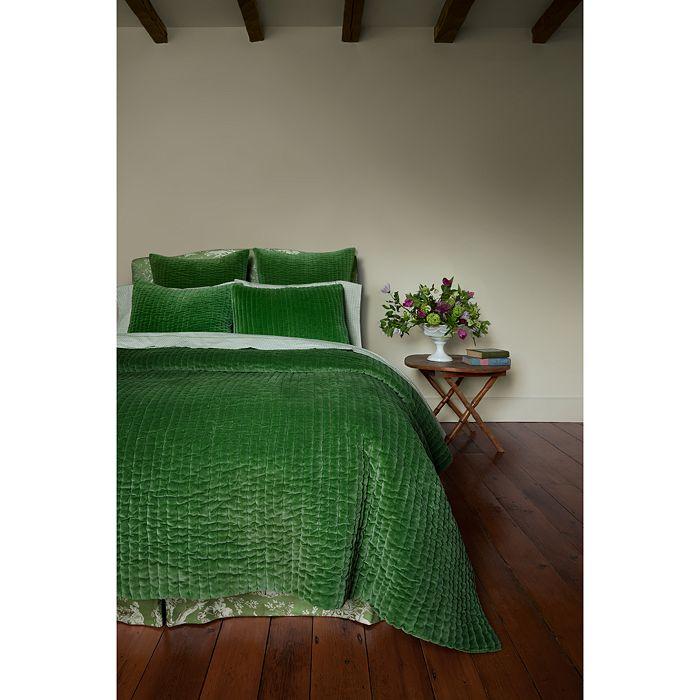 John Robshaw Velvet Quilted Coverlet, Queen