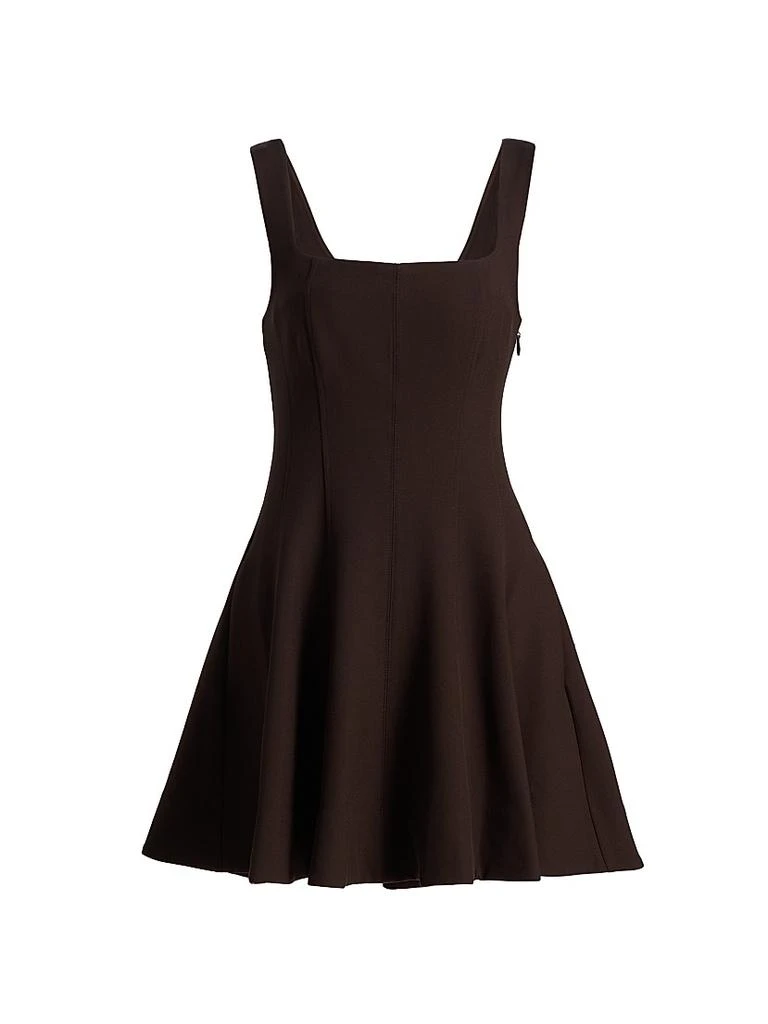 knee length dresses for ladies Black Kenlie Long Sleeve Mock Neck Midi Dress