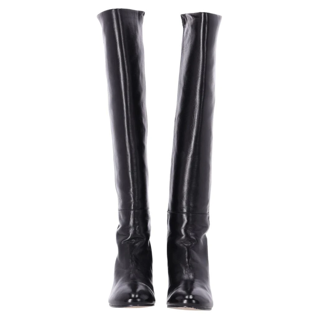 Stuart Weitzman Eloise 75 Boots in Black Leather 3