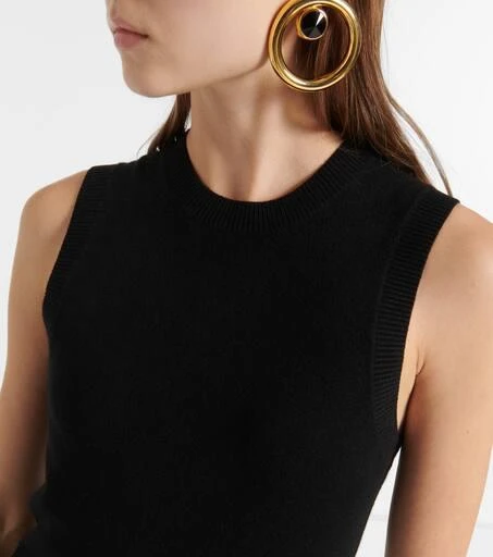 Nili Lotan May cashmere sweater vest 4