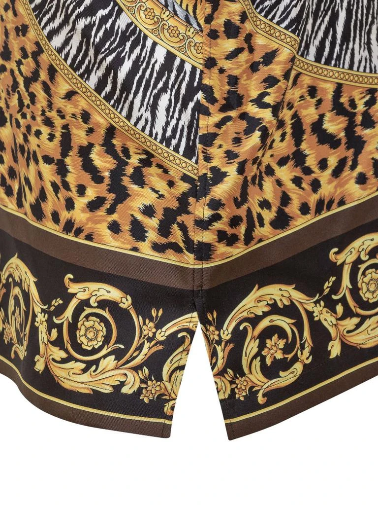 Versace Versace Leopard Printed Short-Sleeved Shirt 3