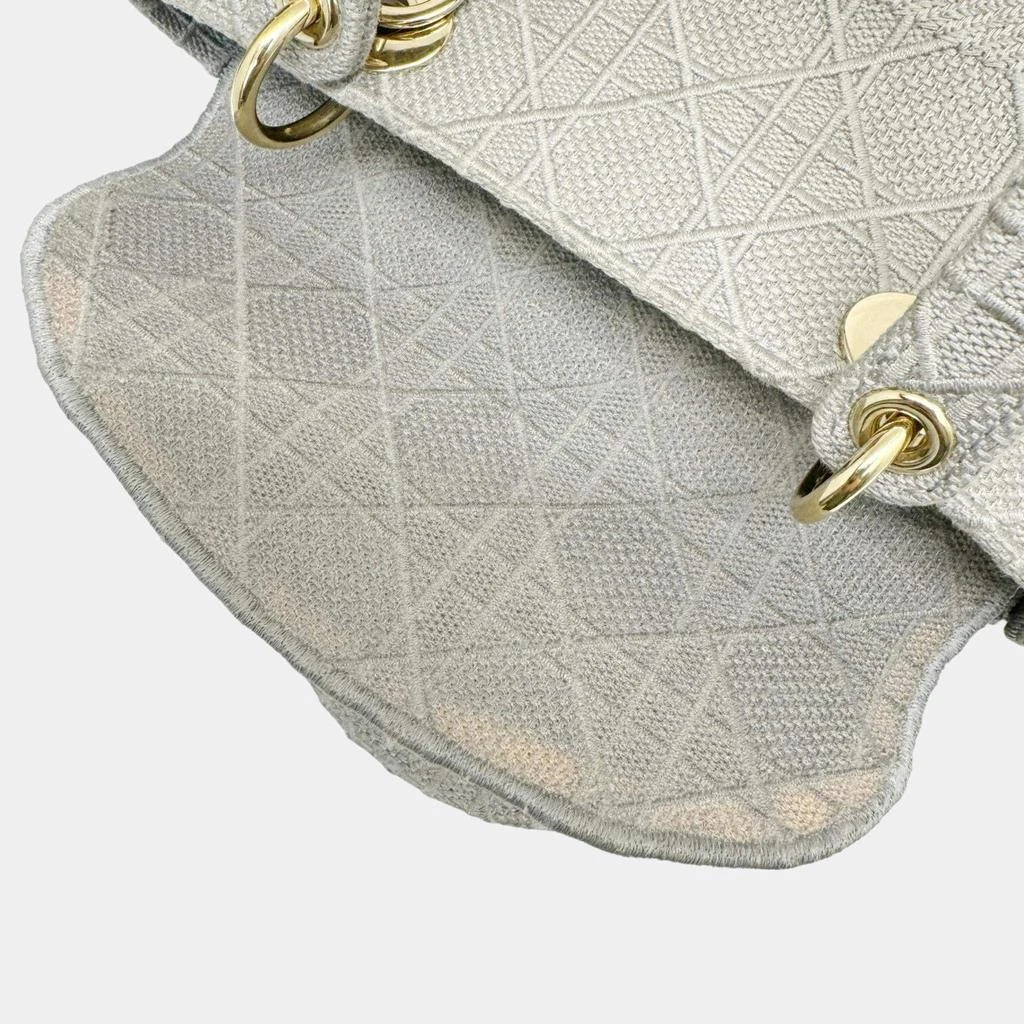 Dior Dior Grey Canvas Medium Cannage Lady D-Lite Tote Bag 7