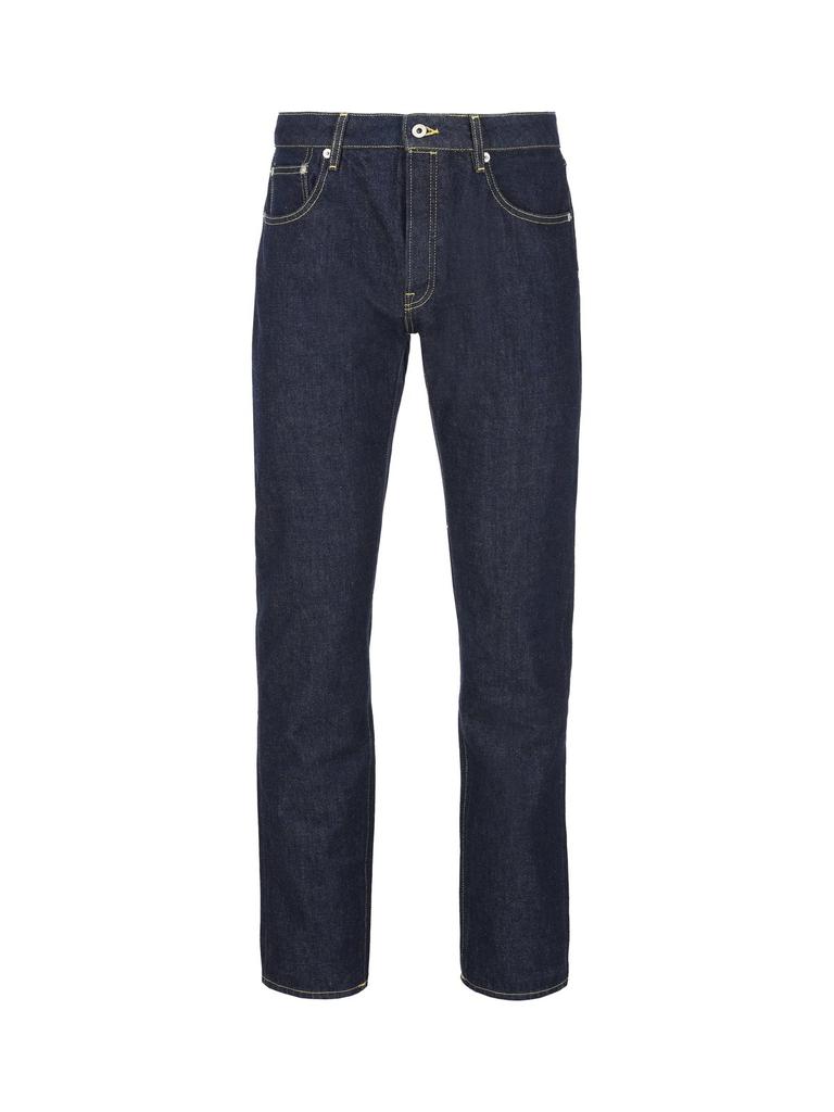 Kenzo Kenzo Logo Patch Belt-Looped Jeans