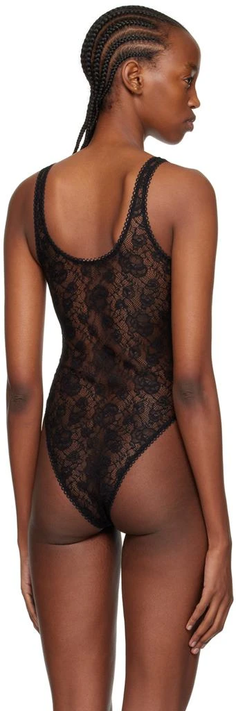LE PETIT TROU Black Semi-Sheer Bodysuit 3