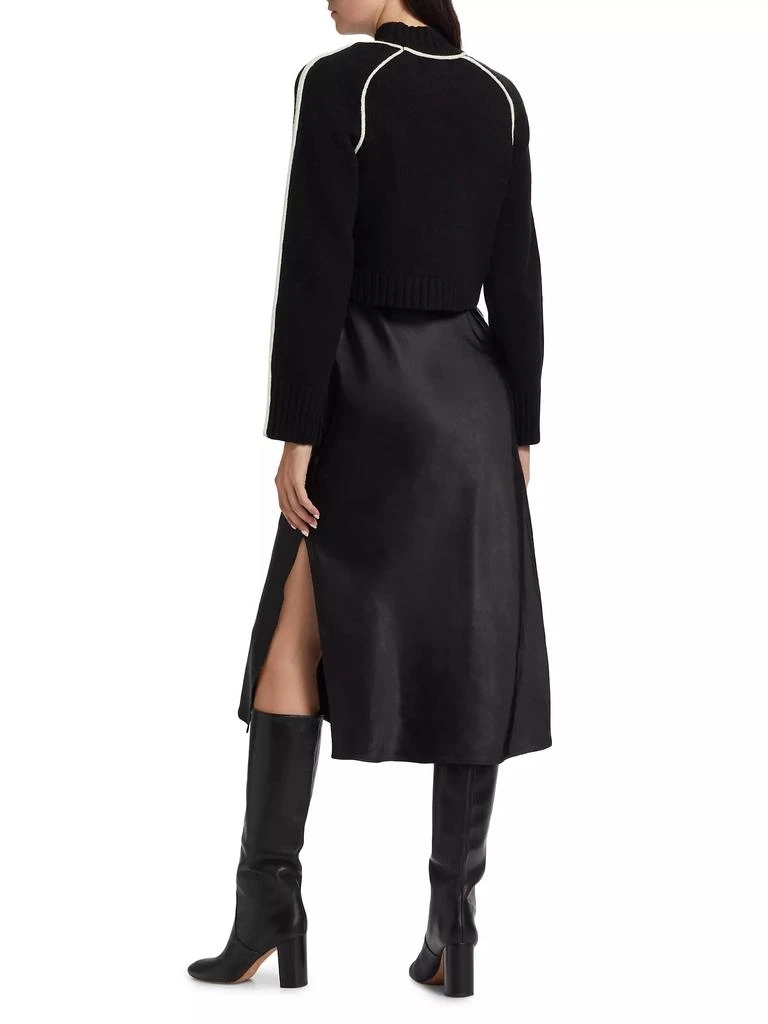 dh New York Crewneck Combo Midi-Dress 5