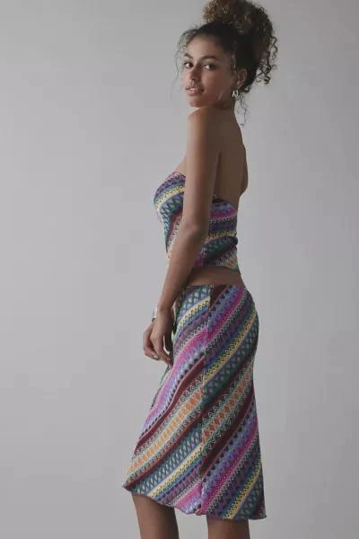 Urban Outfitters UO Ziggy Embroidered Knit Tube Top & Midi Skirt Set 3