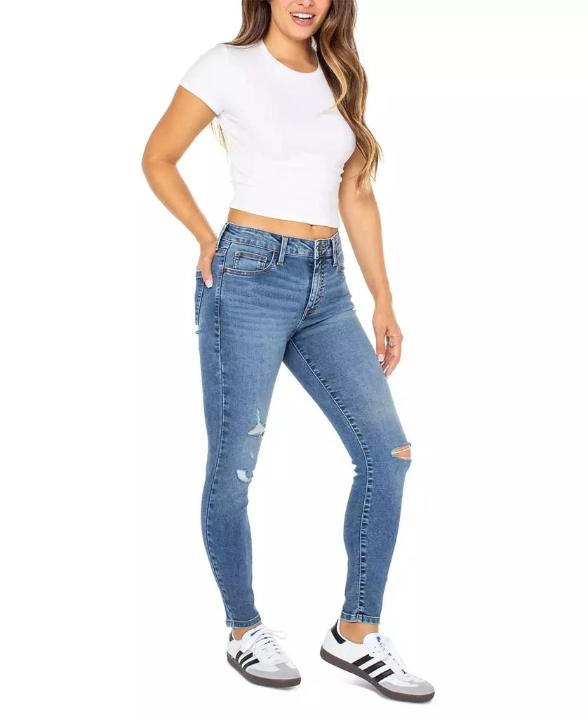 Celebrity Pink Juniors' Curvy Mid-Rise Skinny Ankle Jeans 3