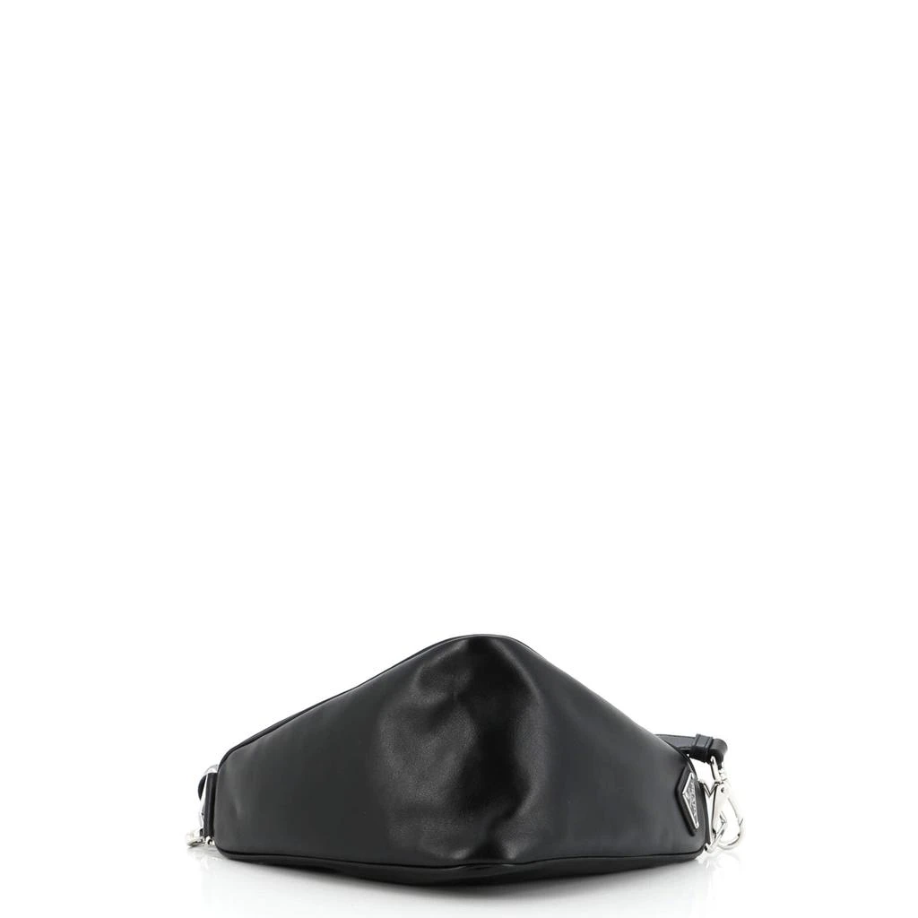 Prada Triangle Logo Zip Crossbody Bag Leather Small 3
