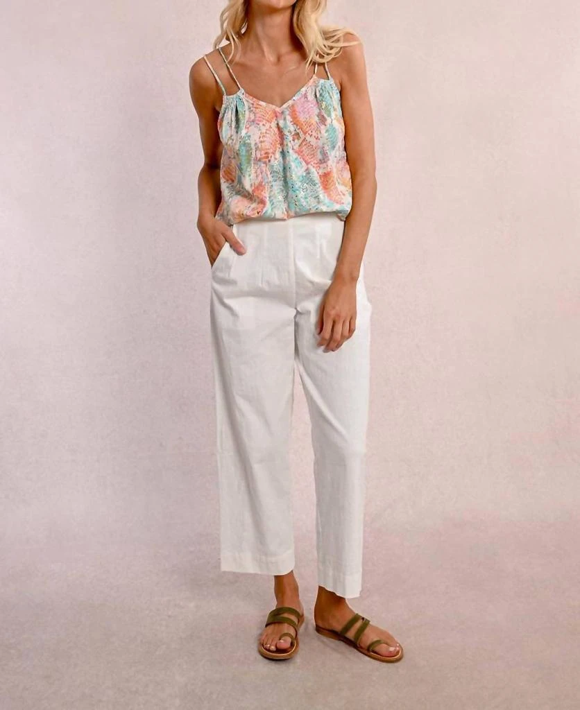 Molly Bracken Molly Bracken - Blanco High Waist Trousers