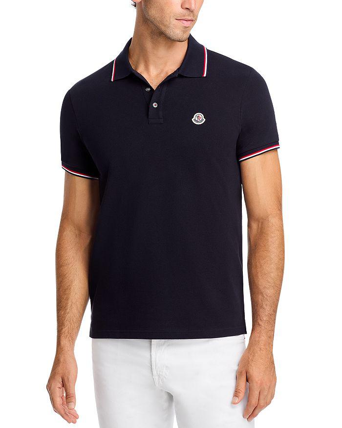 MONCLER｜SHORT-SLEEVED PIQUE/COLLAR Moncler Short Sleeve Piqué Polo - Polo Shirts - Compare