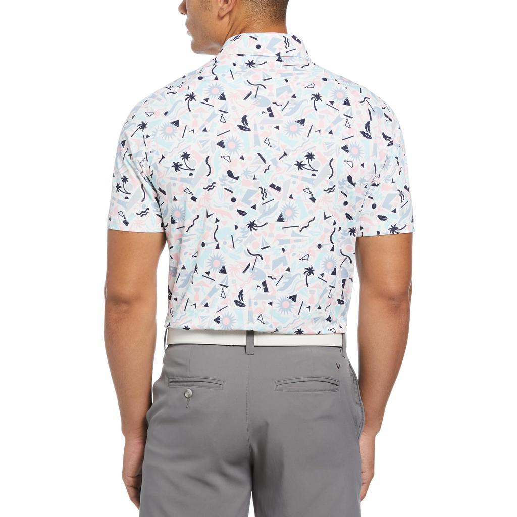 Callaway Florida Abstract Novelty Print Polo