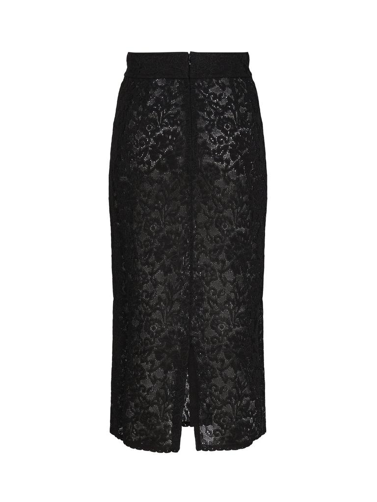 Dolce & Gabbana Dolce & Gabbana Lace-Stitch Calf-Length Skirt