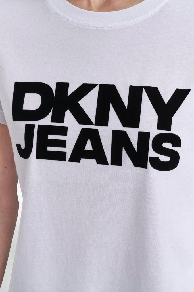 DKNY FLOCKED LOGO TEE 5