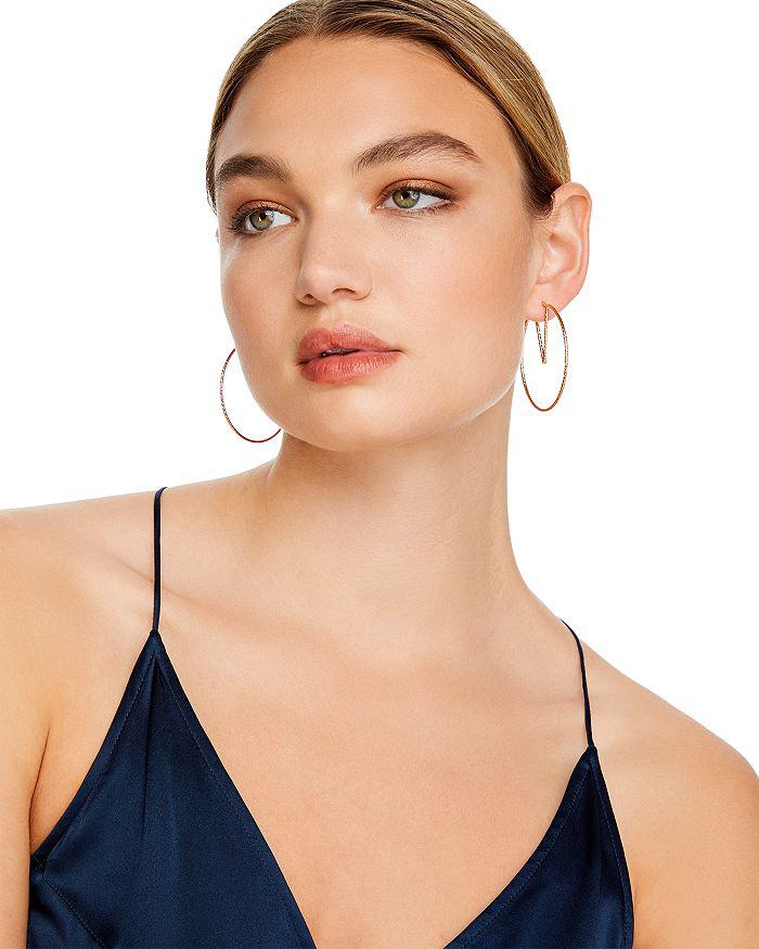 Bloomingdale's 14K Yellow Gold V-Hoop Earrings