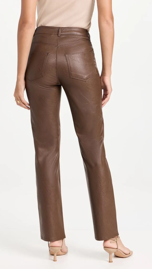 Paige Stella Chestnut Faux Leather Jeans 2
