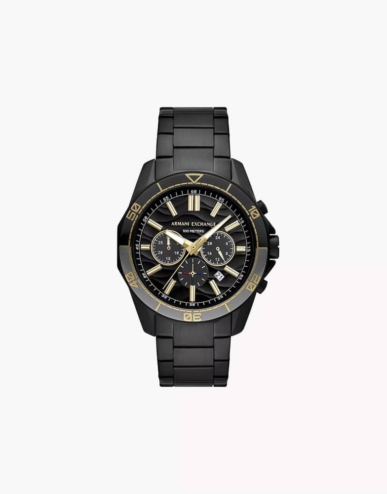 Armani Exchange Armani Exchange Men's chronograph, black stainless steel watch, ax1963 in black