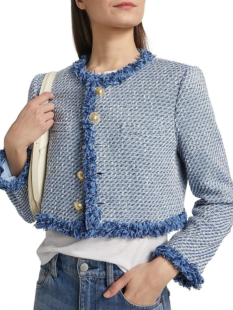 Derek Lam Asuka Cropped Fringe Jacket 6