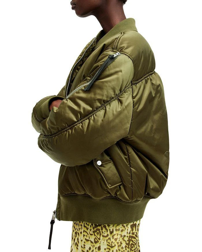 ALL SAINTS Roomer Asymmetrical Zip Bomber Jacket 4