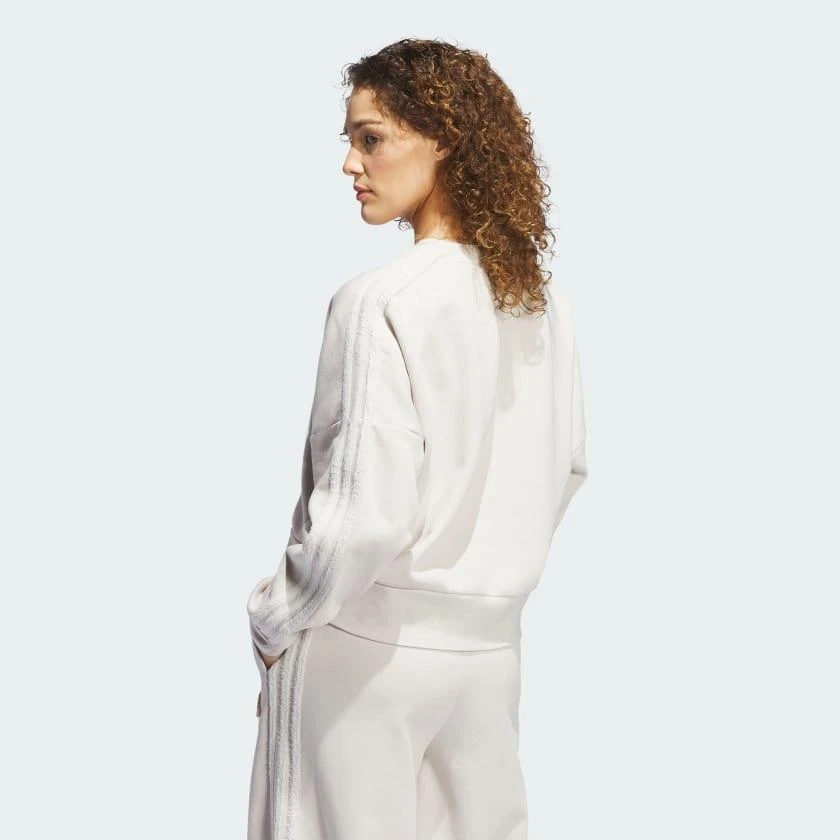 Adidas Women's  Coze 3-Stripes Crew Sweatshirt 2