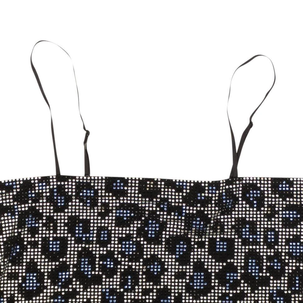 Adam Selman SPORT CRYSTAL MINI MULTICOLOR CROP TOP 2