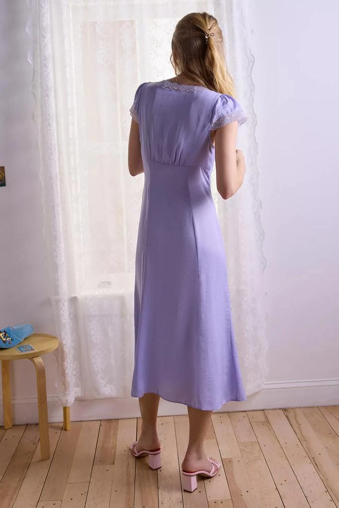 Kimchi Blue Kimchi Blue Faye Button-Down Lace Trim Midi Dress 3
