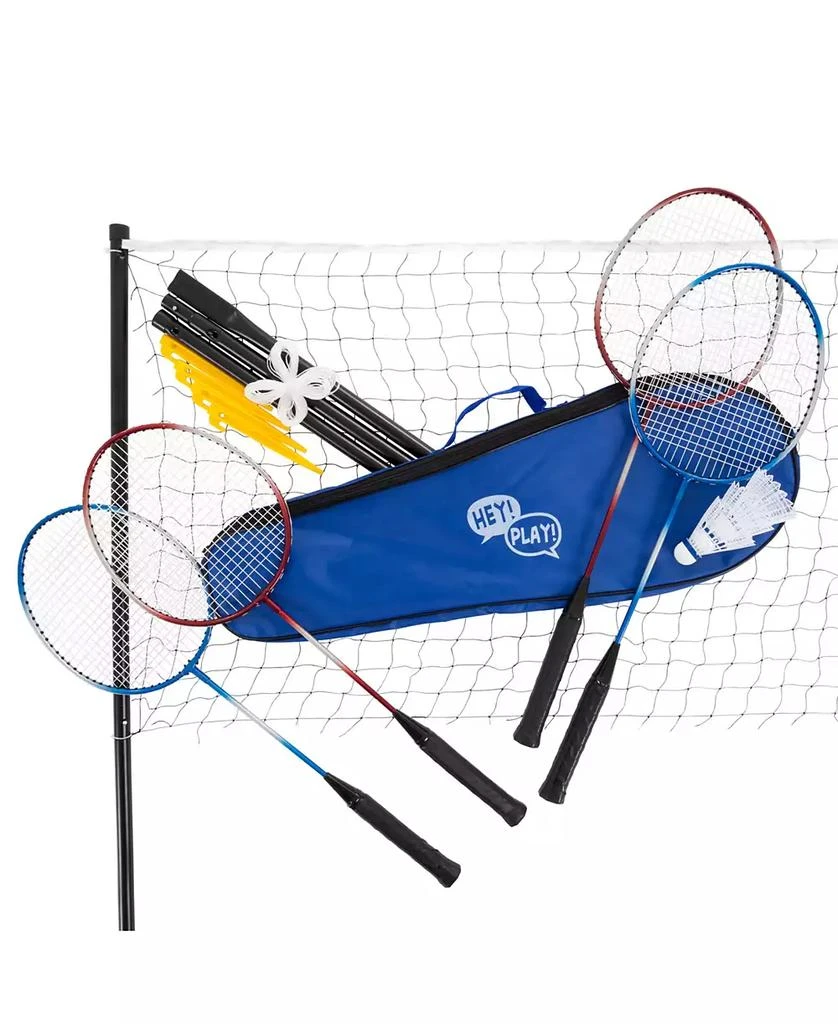Trademark Global Hey Play Badminton Set with Carrying Case