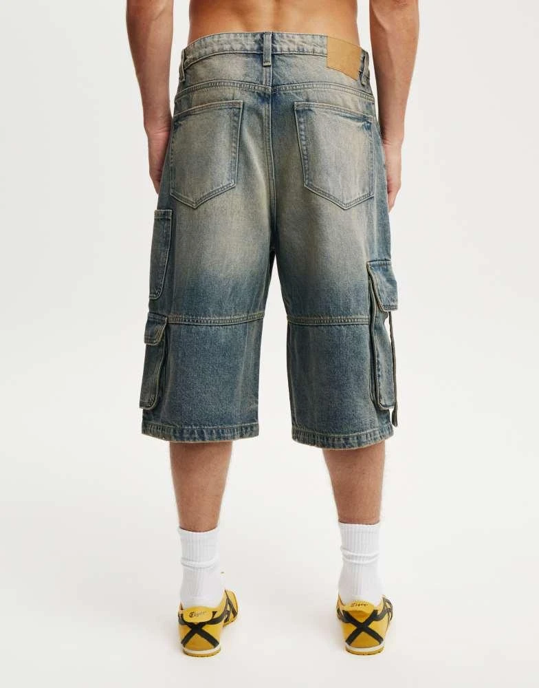 Cotton:On Cotton On Super baggy jort in cargo sandstorm blue 2