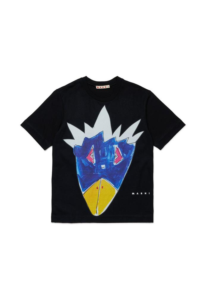 MARNI キッズ 2025 ネイビー ロゴ Tシャツ 14Y MARNI キッズ 2025 ネイビー ロゴ Tシャツ 14Y