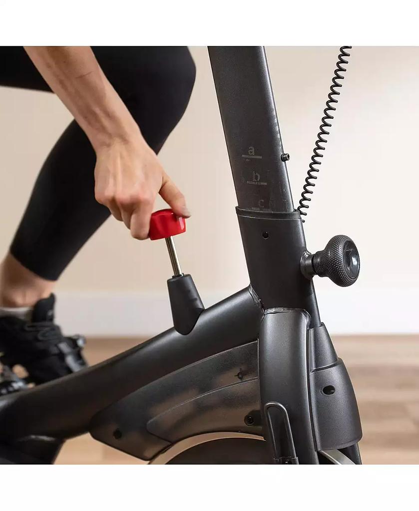 Sunny Health & Fitness ACTIVE 200 Smart Exercise Bike w/Pulse Sensor, Indoor Cardio Cycling Machine w/Adjustable Handlebar & Seat for Cardio Cycle Training, Free SunnyFit App Connection